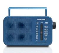 Radio Portátil Daewoo DW1120/ con Cable/ a Pilas/ Azul