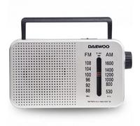 Radio Portátil Daewoo DW1122/ Plata