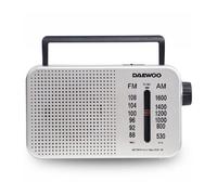 Radio portátil daewoo dw1122/ plata