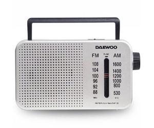 Radio Portátil Daewoo DW1122/ Plata