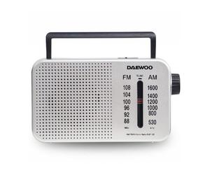 Radio portátil daewoo dw1122/ plata