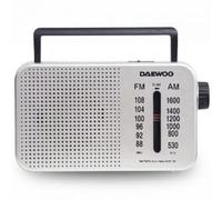 Radio portátil daewoo dw1122/ plata