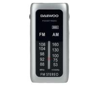 Radio Portátil Daewoo DW1129 AM/FM Plata