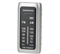 Daewoo DW1129 Radio Portátil Mini Plata