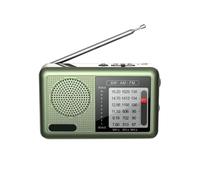 Radio portátil de banda completa, pequeña radio de onda corta | Radio portátil de onda corta Am Fm Radio meteorológica,Equipo de audio Radio transistor de gran recepción de banda completa para exterio