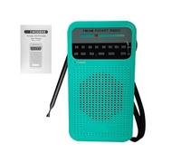 Radio Portátil De Onda Corta con Pilas | FM Am Radios Pequeña | Señal Fuerte | con Conector para Auriculares | Fácil De Operar para Anciano | Producto para Camping, Viajes, Ourdoor