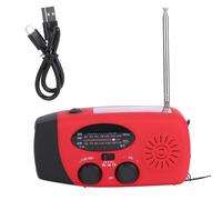 Radio portátil de supervivencia autoalimentada, radio meteorológica NOAA con diseño resistente al agua, radio AM/FM para preparación ante