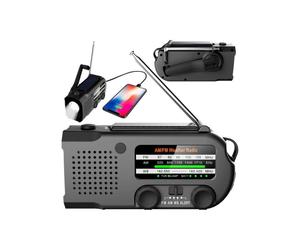 Radio Portátil - ER-01 - Solar FM/AM - Bluetooth - 3W - Negro
