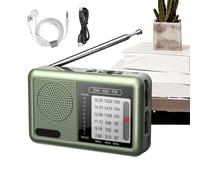 Radio Portátil FM/Am, Radio Pequeña con Auricular Incorporado, Sintonizador para Adultos Mayores, Viajes, Camping Y Actividades Al Aire Libre