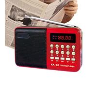 Radio Portátil,FM Am SW Radio Pequeña,Radios Pequeñas Digitales, FM Digital compacta con Lector de Tarjeta y Puerto USB, pequeña Multifuncional para Personas Mayores