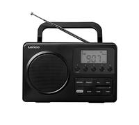 Radio Portátil FM con 20 Estaciones Preprogramadas/Pantalla 2.5" Modelo MPR035BK