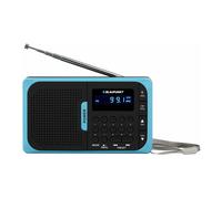 Blaupunkt Radio de bolsillo PR5BL – PLL AM/FM, USB/MicroSD, con batería – Azul