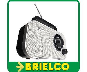RADIO PORTATIL FM SINTONIZACION ANALOGICA DENVER COLOR BLANCO 220VAC 4XAA BD5424
