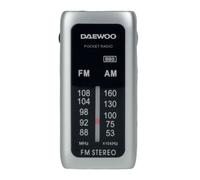 Daewoo DW1129 Radio Portátil Mini Plata