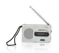 Radio Portátil, Mini Radio de Bolsillo Que Funciona con Pilas con Conector para Auriculares Am FM Transistor Weather Radio para Uso de Emergencia en Interiores Y Exteriores