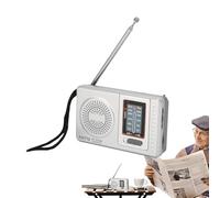 Radio Portátil pequeña Am/FM,Vintage radios a Pilas para Supervivencia, Viajes, Senderismo, Hogar y Actividades al Aire Libre,Antena Telescópica y Sintonización Automática,Ideal para Personas Mayores