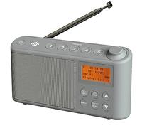 Radio Portatil Pequeña Dab/Dab+ y FM, Transistores Radio Digital Alimentado por Batería y Red Principal, Radio Digital Recargable con Carga USB hasta 15 Horas de Reproducción (Gris)