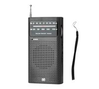 Radio Portátil Pequeña De Banda, Radio Am FM, Ra-DIO Meteorológica Portátil Que Funciona con Pilas, Miniradio De Bolsillo con Puntero Am FM, Conector para Auriculares para El Hogar Y El Exterior