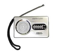 Radio Portatil Pequeña | Radio a Pilas Am FM | Radios Emergencia Altavoces Potentes | R-Adios de Bolsillo con Antena telescópica | Transistores Ra-Dios Pequeños para Cortes de Energía