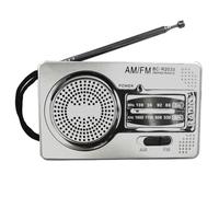 Radio Portatil Pequeña | Radio A Pilas | Pequeña Stereo Vintage con Altavoz Potente y Antena Telescópica | Reproductor de Música de de Bolsillo Portátil FM para Personas Mayores, Senderism