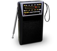 Radio Portátil Pequeña, Radio de Batería Am/FM de Bolsillo con Una Excelente Recepción y con Conector para Auriculares, Reproductor de Música Portátil y Compacto para Exterior, Interior y Emergencias