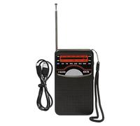 Radio portátil, pequeña radio de camping compacta | Equipo de audio pequeño para camping y senderismo familiar, receptor inalámbrico