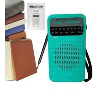 Radio Portátil Pequeño,Radio FM Portátil - Electrónica a Pilas con Altavoz Inalámbrico y Sintonizador para Acampar Relajante, Hogar, Playa, Escuela, Trabajo, Gimnasio, Viajes y Personas Mayores