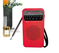 Radio portátil, portátil con batería electrónica con altavoz inalámbrico y aguja para escuela, trabajo, camping, casa, gimnasio, ancianos, exterior, relajación y viaje