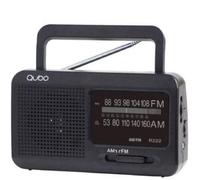 Radio Portátil Qubo R-222 AM/FM con Asa y Alimentación Dual