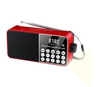 Radio Portátil - Radio Digital a Pilas Recargables | Linterna Pequeña para Camping, Toma para Auriculares y Equipo de Supervivencia para Tormentas, Viajes y Pesca