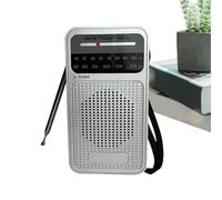 Radio Portátil | Radio FM Portátil De Bolsillo - Electrónica a Pilas con Altavoz Inalámbrico y Sintonizador para Acampar Relajante, Hogar, Playa, Escuela, Trabajo, Gimnasio, Viajes y Personas Mayores