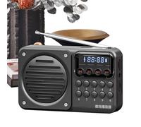 Radio Portátil - Radio Personal,Reproductor de Audio Recargable con Altavoz Inalámbrico e Indicador de Estaciones para Viajes, Deportes al Aire Libre, Gimnasio en Casa y Relajación para