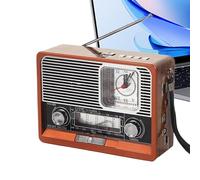 Radio Portátil | Radio Solar con Batería Recargable,Equipo de Supervivencia Recargable USB con Batería de Larga Duración para Acampada, Exteriores, Interior y Coche