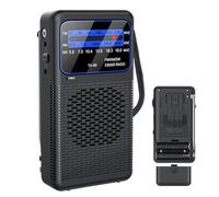 Radio Portátil | Receptor Multibanda,Radio A Pilas Am/FM/OC con Luz LED Integrada para Exteriores Camping Senderismo Viajes En Casa Y Al Aire Libre