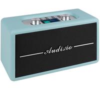 Radio portátil retro Tune60 DAB+/FM con Bluetooth USB y microSD y control remoto (azul) - AUDIZIO