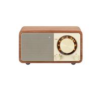Radio Portátil - SANGEAN - MINI GENUINO - Bluetooth - FM - Carcasa de Madera de Nogal