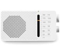 Radio portátil - Sangean SSR36W, FM/AM, LED, Sintonizador DSP, 520-1710 kHz, Altavoz incorporado, Blanco