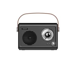 Radio portátil - SAVIO - SAVRS-01 - Bluetooth 5.3 - Batería USB-C recargable - Radio FM 87,5-108 MHz