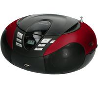 Lenco SCD-37 - Reproductor de CD para niños (2 x 1,5 W RMS), Color Rojo