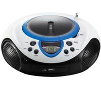 Radio portátil SCD 38 con reproductor de CD y USB (Azul) - LENCO
