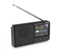 SPC Jetty Lite Dab+ | Radio portátil con Dab+/FM RDS | 80 Presintonías | Pantalla TFT 2,4” a Color | Bluetooth y Jack para Auriculares | Batería hasta 7h | Despertador y Snooze - Negro