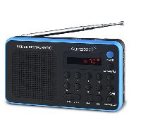 radio portátil sunstech am fm 70 presintonias altavoz 1.4w rms sd usb aux-in azul rpds32bl