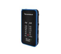 Sunstech RPC6 FM/Am Radio de Bolsillo, Radio Portátil Pequeña Analógica. Sintonizador Radio Multibanda. Funciona con 2 Pilas AAA, Color Azul