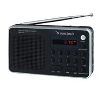 Radio Portátil Sunstech RPD32SL/ con Batería/ Negra y Plateada