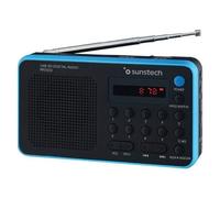 Sunstech RPDS32BL - Radio portátil Digital (Am/FM, USB, SD, MMC, 1.5 W), Color Azul
