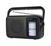 Sunstech RPS760 - Radio Am/FM Analógica Portátil con Antena Telescópica y Asa de Transporte. Color Negro.