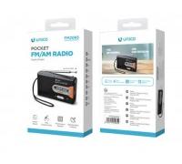 Radio portátil unico fn2065 dc3v (aax2) negro