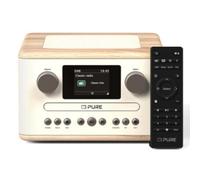 Radio Pure Classic C-D4 Blanco/Roble Bluetooth 15 W FM DAB+ CD USB AUX Pantalla 2.4"