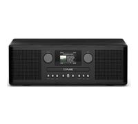 Pure Classic C-D6i - Radio por Internet Todo en uno con WiFi, Dab+/FM, Bluetooth, Reproductor de CD, USB, AUX, 150 presintonías, Sonido estéreo 2x15W, Pantalla a Color, Alarma y Temporizador - Negro
