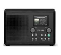 Pure Classic H4i - Radio por Internet con WiFi, Dab+, FM, Bluetooth 5.3 y USB - Altavoz de 10 W - Pantalla a Color de 2,4" - 150 presintonías - Temporizador de Cocina y sueño - Entrada AUX - Negro